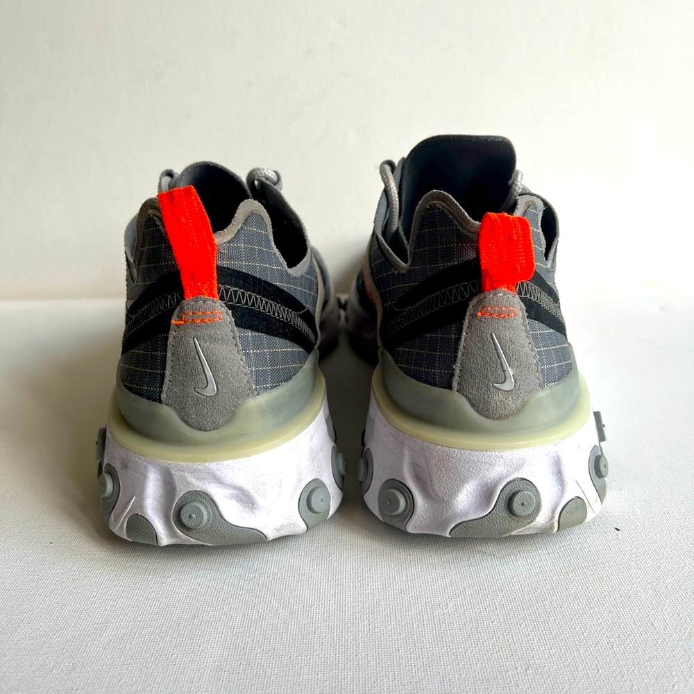 Nike React Element 55 ‘Cool Grey Grid’ CB1503-001 Trainers UK Size 8.5 - Picture 3 of 4